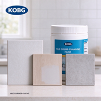 Peinture acrylique à base d'eau à changement de couleur pour carrelages, meubles, murs, résistante au frottement, imperméable, faible teneur en COV, plus de 10 000 cycles, revêtement durable