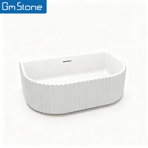 Lavabo da Bagno Moderno in Pietra Artificiale Eco-Friendly Facile da Pulire con Garanzia di 3 Anni - Product Image 2