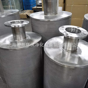 Silencieux de pompe à vide XY-30 DN80 à bride, silencieux de sécheur de 3 pouces en acier inoxydable pour compresseurs industriels - Product Image 3