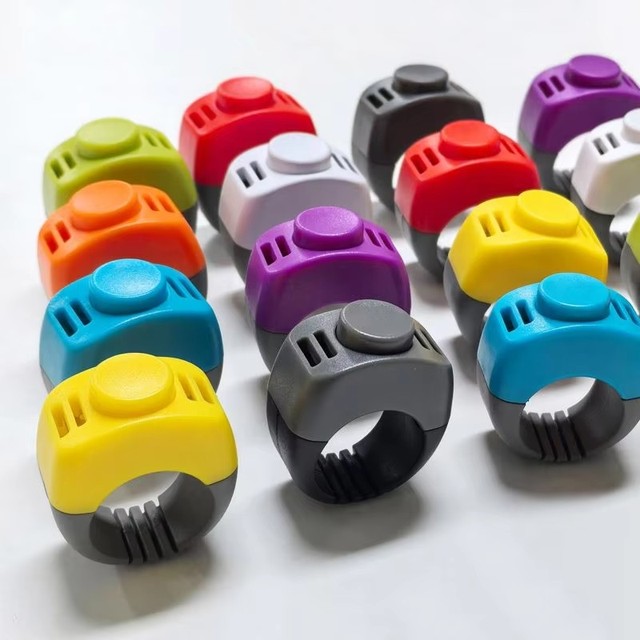 Dog Cat Training Clicker Ring Finger Press Obedience Behavior Puppy Kitten Pet Training Supplies Size Multi Color
