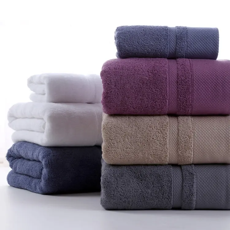 hot sales luxury towel sets high water absorption super dry cotton bath towel sets for home and hotel promotion