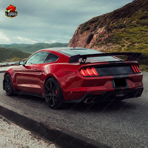 Kit carrosserie GT500 pour Ford <span class=keywords><strong>Mustang</strong></span> 2018-2020 – Modification automobile : pare-chocs, jupes latérales, lèvre avant, capot, échappement - Product Image 4