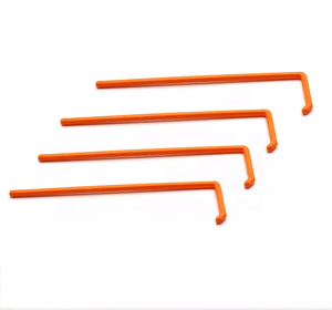 Лабораторный тест, индивидуальная упаковка, синий, оранжевый, одноразовый пластиковый сотовый скребок, стерильный L-образный скребок для клеток - Product Image 3