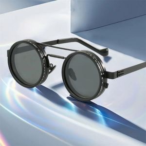 Gafas de Sol Polarizadas Redondas para Hombre y Mujer, Moda 2025, con Lentes con Filtro ND, Protección UV400, 1-9 Niveles de Atenuación Ajustable - Product Image 4