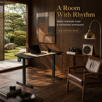 Bureau debout électrique en bois industriel AOR, tables réglables en hauteur, certifiées CE, certifiées MDF, durables, extensibles, en forme de Z