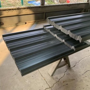 Feuilles de toiture ondulées colorées taillées sur mesure Acier galvanisé au bitume noir Soudage par cintrage de murs zingué laminé à chaud - Product Image 3