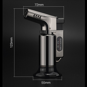 Nouveau briquet d'extérieur Bbq pistolet cigare Jet Butane gaz pistolet Cigarette coupe-vent métal tuyau allumeur - Product Image 2