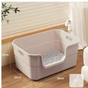 Litière <span class=keywords><strong>pour</strong></span> chat extra large en gros, nouvelle, épaissie, semi-fermée, anti-éclaboussures, toilette <span class=keywords><strong>pour</strong></span> <span class=keywords><strong>chaton</strong></span>, fournitures <span class=keywords><strong>pour</strong></span> chat <span class=keywords><strong>pas</strong></span> chères - Product Image 5