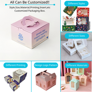 Kotak kue Natal kardus kotak hadiah untuk hadiah liburan Natal - Product Image 5