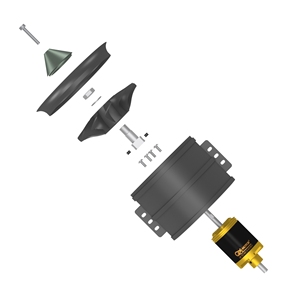 Moteur QX 90 mm, ventilateur cannelé EDF à 12 pales, 6S 8S 12S, pour avion RC, voiture, pièces de rechange en plastique - Product Image 5