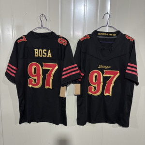 Оптовая продажа: Новые стили высококачественных мужских футболок для американского футбола с вышивкой, джерси для регби, командные джерси 49ers - Product Image 2