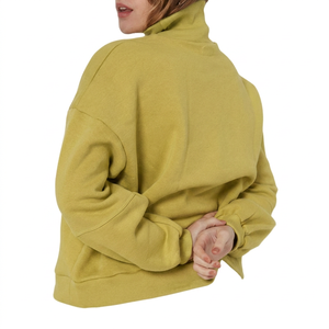 Pull à manches courtes pour femmes, sweat-shirt à col montant pour activités de plein air, tissu chaud de haute qualité, coupe confortable - Product Image 5
