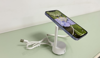 Chargeur à succion magnétique sans fil Présentoir d'alarme antivol pour téléphone Supports antivol Systèmes EAS Sécurité pour téléphone portable