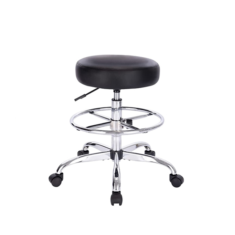 School Luxury Laboratory Stool Chair ABS Bar Lab Stool Adjustable With Footrest