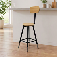 Tabouret de bar en bois, hauteur de bar et de comptoir