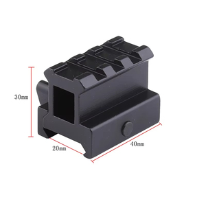 Support de montage optique à 3 fentes de 21 mm pour télescope extérieur et base de montage surélevée pour objectif optique, pour la visée optique extérieure et le champ de vision extérieur - Product Image 3