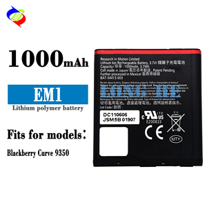 Nouvelle batterie de remplacement 1000 mAh pour téléphone Blackberry Curve 9350, batterie de téléphone E-M1 - Product Image 6