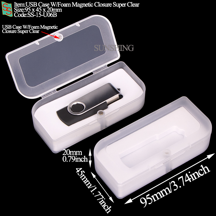 Estuche USB con espuma y cierre magnético