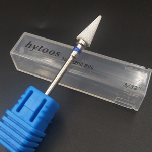 HYTOOS Forets à ongles en céramique coniques 3/32\" Forets en céramique pour manucure <span class=keywords><strong>pédicure</strong></span> <span class=keywords><strong>Accessoires</strong></span> pour perceuse à ongles Outils <span class=keywords><strong>de</strong></span> fraisage - Product Image 2