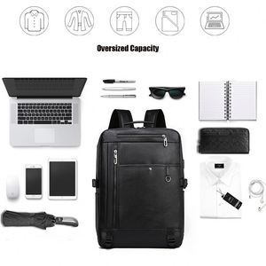 Ubrandpromo Venta Directa al por Mayor, Mochila de Cuero PU para Hombre, de Gran Capacidad y Alta Calidad, para Estudiantes Escolares y Universitarios - Product Image 4