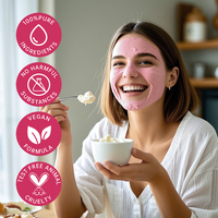 Masque de boue rose viral pour le visage, recommandé sur TikTok, Guava VCIP, éclat instantané, hydratant, correcteur de taches brunes, tous types de peaux, nettoyant pour la maison