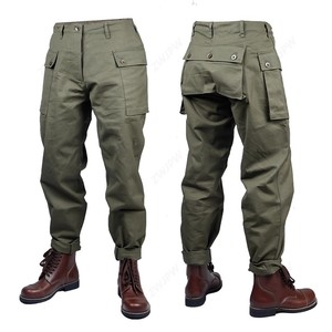 <span class=keywords><strong>Pantaloni</strong></span> Utility USMC P44 Verde Salvia da Uomo, Stile Vintage in Cotone <span class=keywords><strong>con</strong></span> <span class=keywords><strong>Tasche</strong></span> Multiple, <span class=keywords><strong>Pantaloni</strong></span> Larghi Retrò Americani Verde Stile Vintage - Product Image 6
