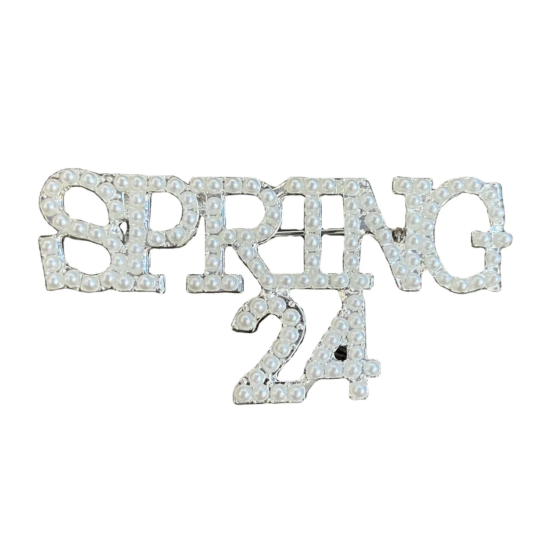 Moda nueva ropa personalizada hermandad de mujeres broche de perlas regalo de graduación perla SPR24 primavera 24 Pin de solapa