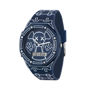 Nuovo Arrivo: <span class=keywords><strong>Orologio</strong></span> <span class=keywords><strong>da</strong></span> <span class=keywords><strong>Polso</strong></span> <span class=keywords><strong>Digitale</strong></span> Quadrato <span class=keywords><strong>da</strong></span> <span class=keywords><strong>Uomo</strong></span> con Doppio Movimento, Cinturino in Silicone alla Moda, Cronografo, Orologi al Quarzo Ecologici - Product Image 4