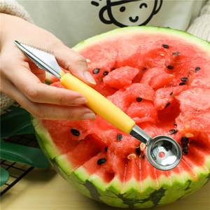 Double-headed Stainless Steel Fruit Scoop With Corrugated Knife 7-piece Set Multi Function For Watermelon Ice Cream And Fruit - Product Image 2