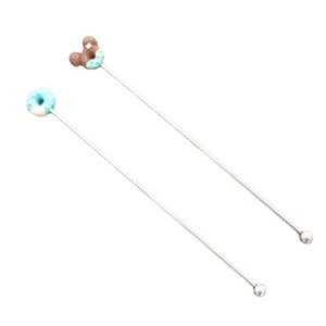 Donut Cocktail Stirrers Reusable Stainless Steel Metal Mixing <strong>Stick</strong> Tea Coffee Wine <strong>Milk</strong> Cartoon Long Handle <strong>Stick</strong> - Product Image 5