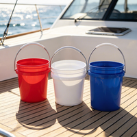 Seau miniature FOYO en plastique marin, accessoire pour bateau de pêche en haute mer, yacht, kayak, couleur et taille personnalisées disponibles