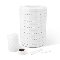 Livre d'échantillons professionnel en plastique ABS pour vernis à ongles CS300, double face avec 300 capsules amovibles, design de luxe pour usage en salon