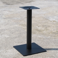 Socle de table traditionnel noir en fonte avec pieds en métal, bases de table en bois pour salle à manger, salle de sport, restaurant et mobilier domestique