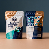 Sachet Mylar Souple Personnalisé Imprimé pour Sels de Bain, Capsules de Lessive, Sachet Doypack à Fermeture Éclair