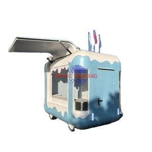 Remolques de Comida Rápida Móviles Personalizados, Totalmente Equipados, Carrito de Comida con Café, Helados y Cocina - Product Image 1