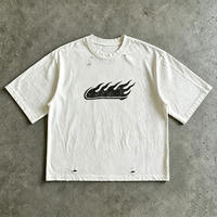 T-shirt de marque streetwear de haute qualité, 250 g/m², t-shirts lavés, coupe ajustée personnalisée, coton, t-shirt DTG pour homme