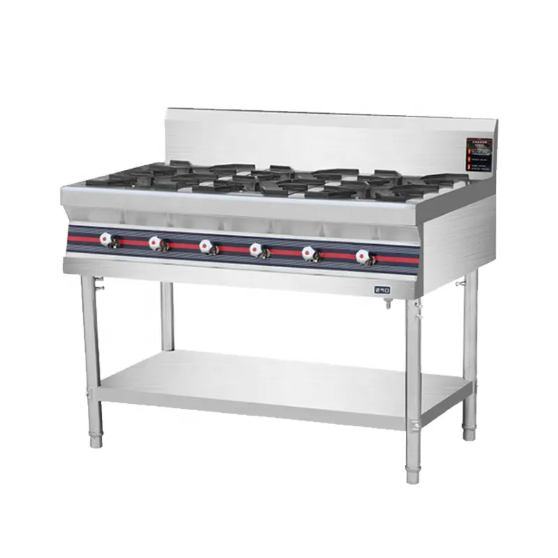 Cuisinière à gaz avec jambe réglable, 3, 4, 6, 8 brûleurs, usine, nouvel arrivage