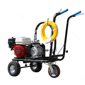 Máquina de pintura sin aire de alta eficiencia 5.5HP para marcar líneas en carreteras, equipo de pulverización en frío <span class=keywords><strong>con</strong></span> 1 o 2 pistolas para estacionamientos y carreteras - Product Image 6