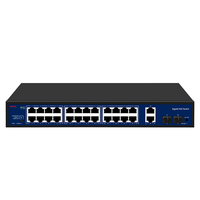 Switch Jaringan dengan VLAN/Watchdog Tersedia, Memenuhi Standar EMl/EMC dan Chip PSE Standar, Switch Gigabit PoE 24 Port