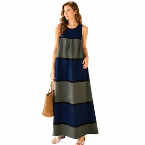 Vestido Maxi de Maternidad sin Mangas, Tejido Suave, Largo hasta el Suelo, para Mujeres Embarazadas, para Fiestas y Eventos - Product Image 1