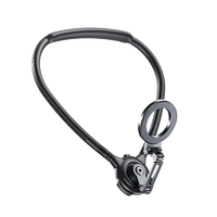 Dudukan Leher Magnetik yang Ditingkatkan dengan Stabilisasi 5-Axis, Universal untuk iPhone & Android, 1440 °   Sudut Lebar yang Dapat Disesuaikan, Bebas Tangan