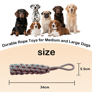 Yeni Tasarım Yüksek Kaliteli Isırmaya Dayanıklı Köpek Oyuncağı Evcil Hayvan İnteraktif Halat Çekme Oyuncağı El Yapımı Çiğneme İpi Oyuncakları Evcil Hayvanlar İçin - Product Image 4