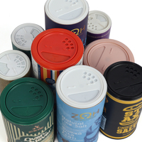 Tube d'emballage en papier kraft biodégradable 25g/50g pour assaisonnements et snacks, taille personnalisable, revêtement UV et gaufrage