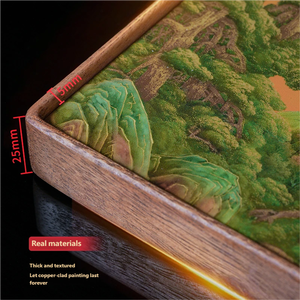 งานศิลปะทองเหลืองห้าภูเขาศักดิ์สิทธิ์ ของตกแต่งโต๊ะทำงาน<span class=keywords><strong>ส</strong></span>ไตล์จีนใหม่ <span class=keywords><strong>ส</strong></span>ำหรับห้องทำงานและสำนักงาน ของขวัญงานฝีมือรูปภูมิทัศน์ - Product Image 5