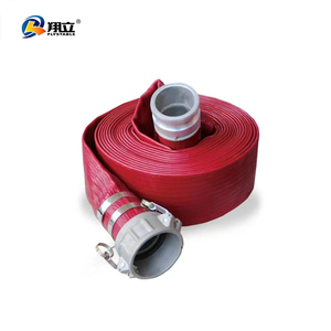 3 רבעים 16 אינץ 'לחץ גבוה pvc layed צינור פריקה שטוחים 6 8 10 בר עבור השקיה בטפטוף שמש אדום צהוב אדום שמש - Product Image 1