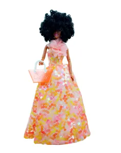 Ropa de muñeca multicolor para niñas, muñeca afroamericana de 12,5 pulgadas, regalos de Festival, venta al por mayor