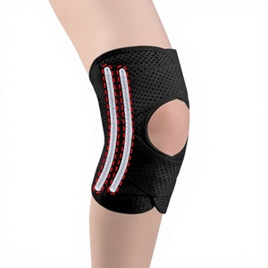 Fascia per Ginocchio Sottile in Tessuto per Uomo e <span class=keywords><strong>Donna</strong></span>, Supporto Rotulare per Recupero Menisco, Calcio, Corsa all'Aperto, Esercizio Fisico - Completo - Product Image 4