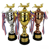 Ballons de football, ballons de basket, trophées de compétition sportive, médailles et trophées en métal doré personnalisés de haute qualité