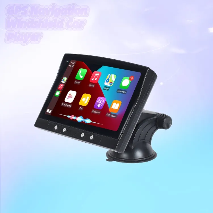 Écran tactile 7 pouces 1 DIN USB GPS pare-brise 2.5 D IPS CarPlay lecteur de voiture Mp5 en option
