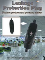 Prise PRCD industrielle RIFENG 10A/16A avec protection contre les fuites, surtensions et manque de terre, assemblage portable en ligne